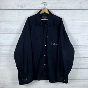Vintage Y2K Sean John Black Denim Suit Set Jacket & Pants XL and 40/33